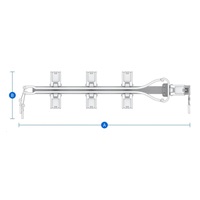 Synology rameno pro uspořádání kabelů Synology CMA-01 pro RKS-01, RKS-02, RKS-03