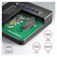 AXAGON ADSA-M2C, USB-C 3.2 Gen 2 -  2x M.2 NVMe SSD CLONE MASTER dokovací stanice