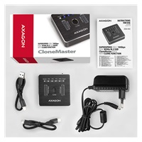 AXAGON ADSA-M2C, USB-C 3.2 Gen 2 -  2x M.2 NVMe SSD CLONE MASTER dokovací stanice