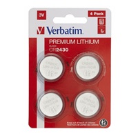 VERBATIM Lithium baterie CR2430 3V 4 Pack