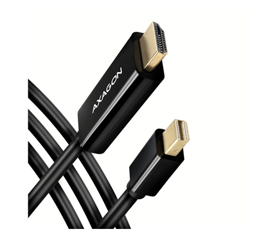 AXAGON RVDM-HI14C2, Mini DisplayPort -> HDMI 1.4 redukce / kabel 1.8 m, 4K/30Hz