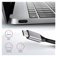 AXAGON HMC-6GL, USB 3.2 Gen 1 hub, porty 3x USB-A, HDMI 4k/30Hz, RJ-45 GLAN, PD 100W, kabel USB-C 20cm