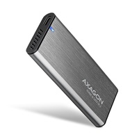AXAGON EEM2-SG2, USB-C 3.2 Gen 2 - M.2 NVMe & SATA SSD kovový RAW box, bezšroubkový