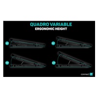 CONNECT IT FrostWind chladící podložka pod notebook s červeným podsvícením, černá