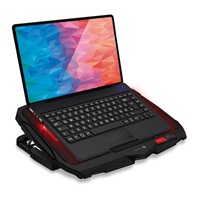 CONNECT IT FrostWind chladící podložka pod notebook s červeným podsvícením, černá