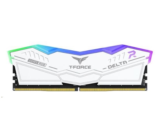 T-FORCE DIMM DDR5 32GB (Kit of 2) 6400MHz CL40 DELTA RGB Bílá