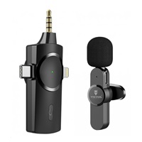 Viking bezdrátový mikrofon s klipem M360, konektor USB-C / Lightning / 3,5 mm jack