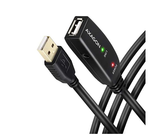 AXAGON ADR-205, USB2.0 aktivní prodlužovací / repeater kabel, 5m POŠKOZEN OBAL