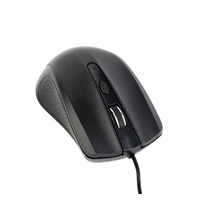 GEMBIRD myš MUS-4B-01, drátová, optická, 1200 dpi, USB, černá