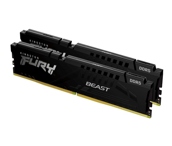 KINGSTON DIMM DDR5 32GB (Kit of 2) 5600MT/s CL40 FURY Beast Černá