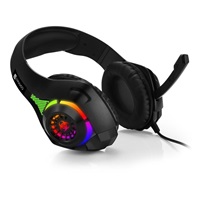 CONNECT IT BIOHAZARD herní sluchátka s mikrofonem, 1xJack+USB, černá