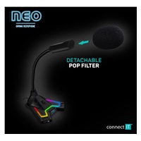 CONNECT IT NEO RGB ProMIC mikrofon, černá