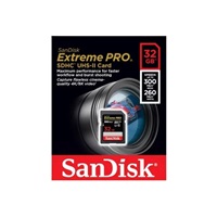 SanDisk SDHC karta 32GB Extreme PRO (300 MB/s, Class 10, UHS-II U3 V90)