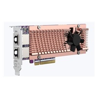 QNAP QM2-2P410G2T rozšiřující karta 2x10GbE, 2xM.2 NVMe 2280 PCIe Gen4x4 pro PC i NAS