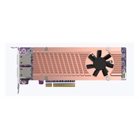 QNAP QM2-2P410G2T rozšiřující karta 2x10GbE, 2xM.2 NVMe 2280 PCIe Gen4x4 pro PC i NAS