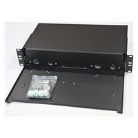 Optická vana výsuvná 2U, modulární bez čela, černá