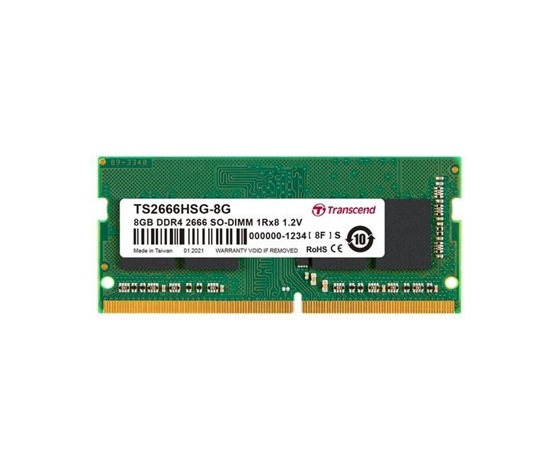 TRANSCEND SODIMM DDR4 8GB 2666MHz 1Rx16 1Gx16 CL19 1.2V