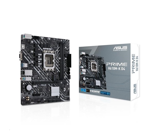 ASUS MB Sc LGA1700 PRIME H610M-K DDR4, Intel H610, 2xDDR4, 1xHDMI, 1xVGA, mATX