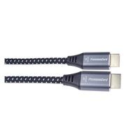 PREMIUMCORD Kabel HDMI 2.1 High Speed + Ethernet kabel 8K@60Hz, zlacené konektory, 0,5m