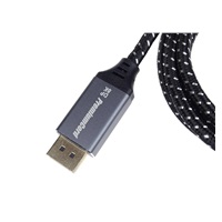 PREMIUMCORD Kabel DisplayPort 1.4 přípojný kabel, kovové a zlacené konektory, 1m