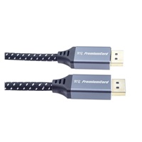 PREMIUMCORD Kabel DisplayPort 1.4 přípojný kabel, kovové a zlacené konektory, 1m