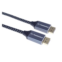 PREMIUMCORD Kabel DisplayPort 1.4 přípojný kabel, kovové a zlacené konektory, 2m