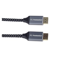 PREMIUMCORD Kabel DisplayPort 1.4 přípojný kabel, kovové a zlacené konektory, 3m