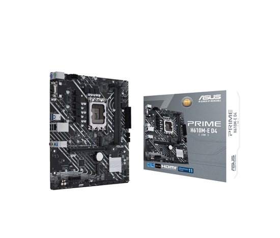 ASUS MB Sc LGA1700 PRIME H610M-E DDR4-CSM, Intel H610, 2xDDR4, 1xDP, 1xHDMI, 1xVGA, mATX