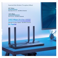 TP-Link Archer AX53 OneMesh/EasyMesh WiFi6 router (AX3000, 2,4GHz/5GHz, 1xGbEWAN, 4xGbELAN)