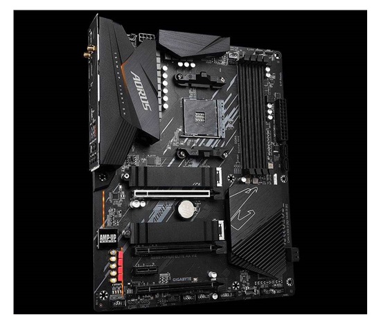 BAZAR-GIGABYTE MB Sc AM4 B550 AORUS ELITE AX V2, AMD B550, 4xDDR4, 1xDP, 1xHDMI-po opravě(kompletní)