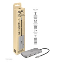Club3D hub USB-C, 9-in-1 hub s HDMI, VGA, 2x USB Gen1 Type-A, RJ45, 100W PD