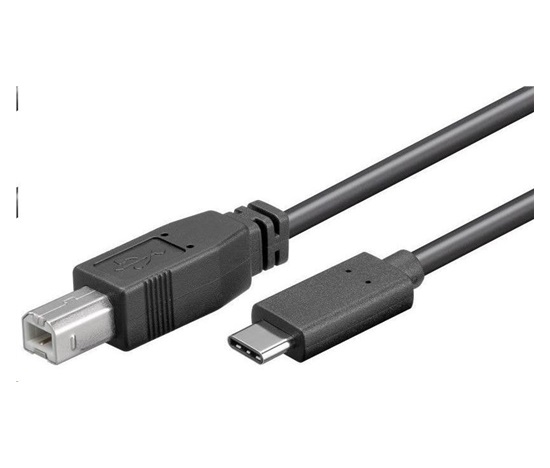 PremiumCord Kabel USB 3.1 konektor C/male - USB 2.0 konektor B/male, 1m