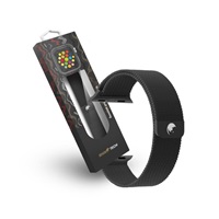 RhinoTech ocelový řemínek milánský tah pro Apple Watch 38 / 40 / 41mm černý