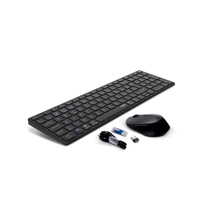 RAPOO set klávesnice a myš 9700M, bezdrátová, CZ/SK, šedá