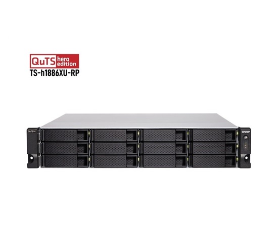 QNAP TS-h1886XU-RP-R2-D1622-32G (4C/XeonD-1622/3,2GHz/32GBRAM/18xSATA/4x2,5GbE/2xSFP+/2xUSB3.2/4xPCIe/RP)