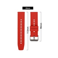 RhinoTech univerzální silikonový řemínek Quick Release 20mm světle růžový