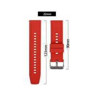 RhinoTech univerzální silikonový řemínek Quick Release 22mm šedý