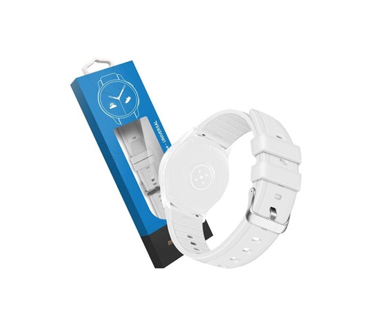 RhinoTech univerzální silikonový řemínek Quick Release 22mm bílý