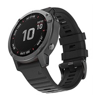 RhinoTech řemínek pro Garmin QuickFit silikonový outdoor 22mm černý