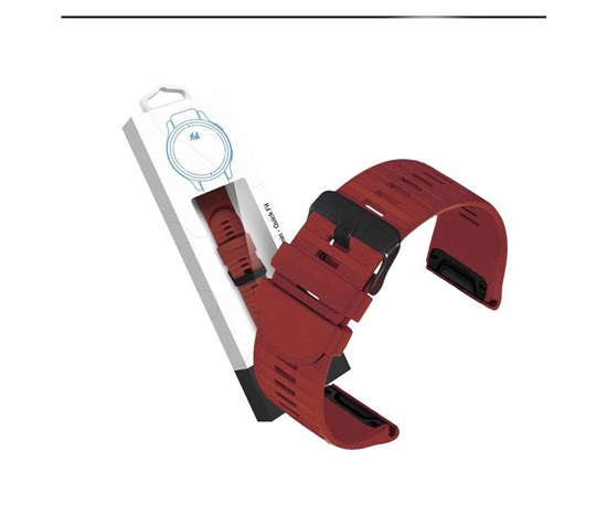 RhinoTech řemínek pro Garmin QuickFit silikonový outdoor 26mm červený