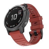 RhinoTech řemínek pro Garmin QuickFit silikonový outdoor 26mm červený