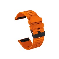 RhinoTech řemínek pro Garmin QuickFit silikonový outdoor 26mm oranžový