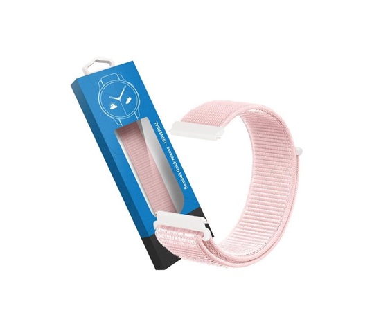 RhinoTech univerzální nylonový řemínek Quick Release 22mm světle růžový