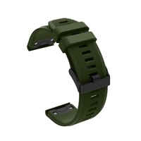 RhinoTech řemínek pro Garmin QuickFit sportovní silikonový 22mm tmavě zelený