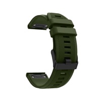 RhinoTech řemínek pro Garmin QuickFit sportovní silikonový 22mm tmavě zelený