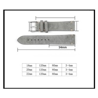 RhinoTech univerzální řemínek Genuine Suede Leather Quick Release 22mm hnědý