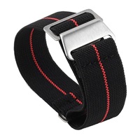 RhinoTech univerzální řemínek nylonový tah Quick Release 20mm černo-červený