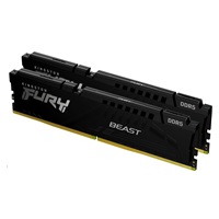 KINGSTON DIMM DDR5 16GB (Kit of 2) 5200MT/s CL40 FURY Beast Černá