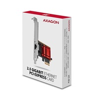 AXAGON PCEE-G25, PCIe síťová karta - 1x 2.5 Gigabit Ethernet port (RJ-45), Realtek, PXE, vč. LP