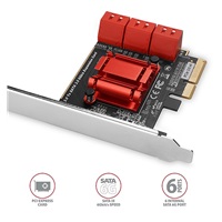 AXAGON PCES-SA6, PCIe řadič - 6x interní SATA 6G port, ASM1166, SP & LP